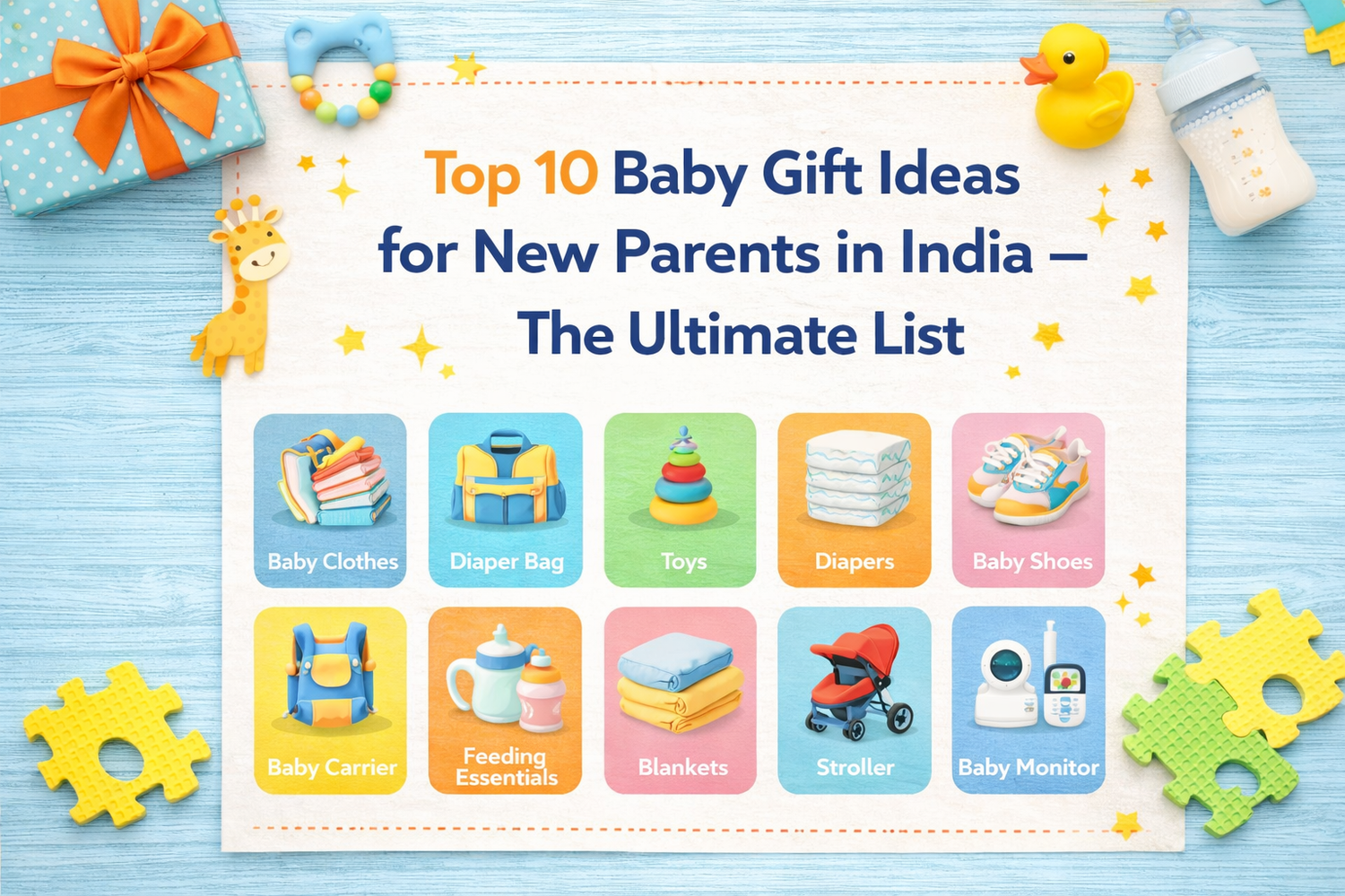 Top 10 Baby Gift Ideas for New Parents in India — The Ultimate List