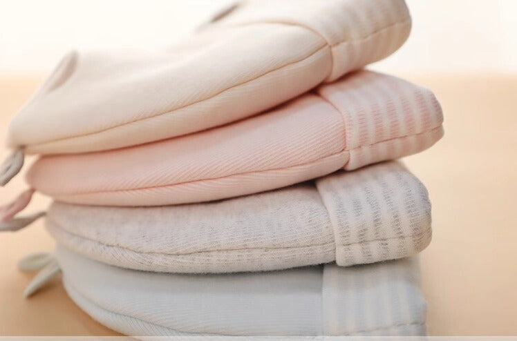Cozy Organic Cotton Double-Layered Caps for infants