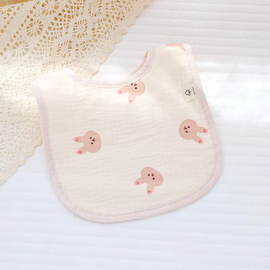 Soft Touch Muslin Baby Bib - 6 Layer Cotton, RashFree