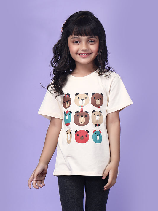Girls' Teddy Bear Adventure 100% Cotton T-Shirt