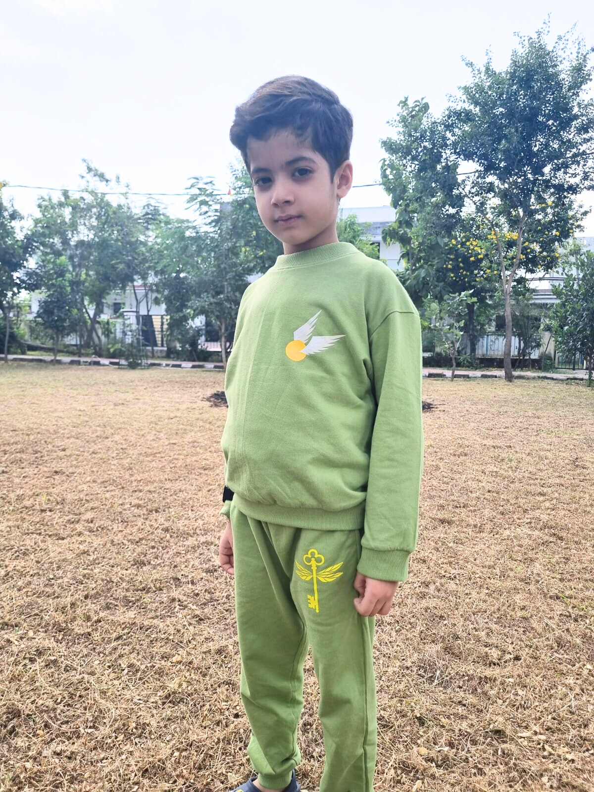 Kids Co-Ord Set Green-  Harry Potter Inspired