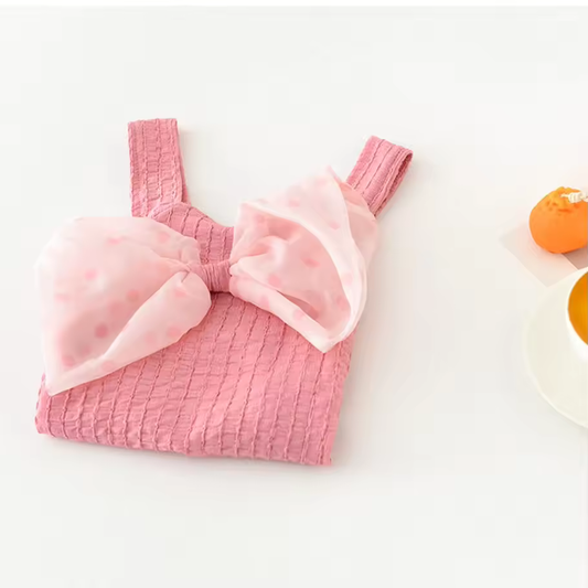 Adorable Style and Comfort for Newborns- Bow Romper