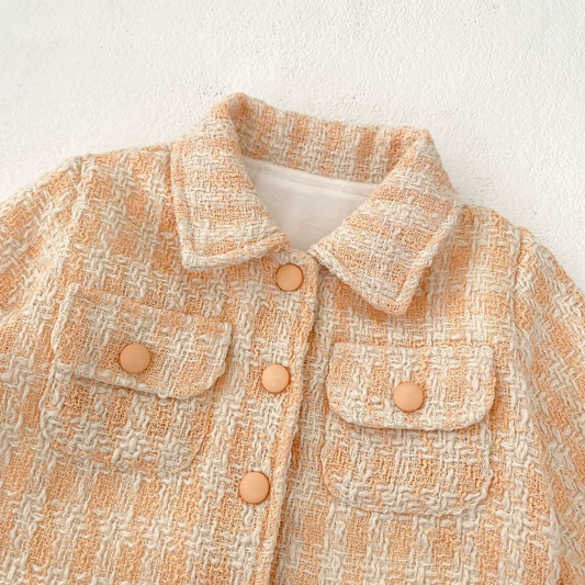 Miles Checkers Cozy Toddler Jacket