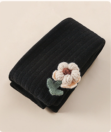 Winter Stockings for Girls - Black