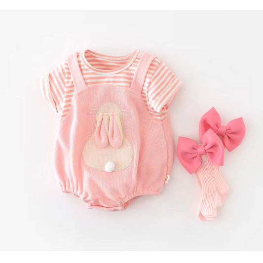 Cute Rabbit Romper for Baby Girls