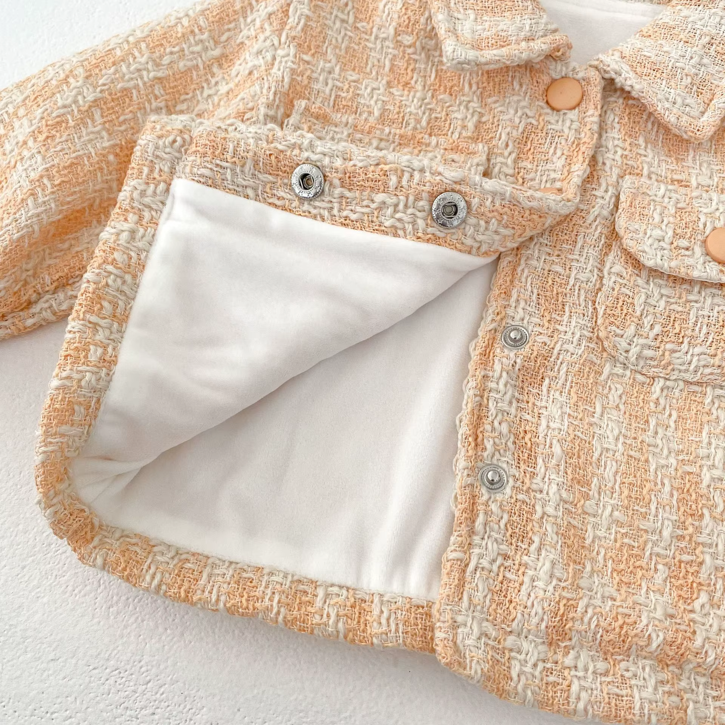 Miles Checkers Cozy Toddler Jacket