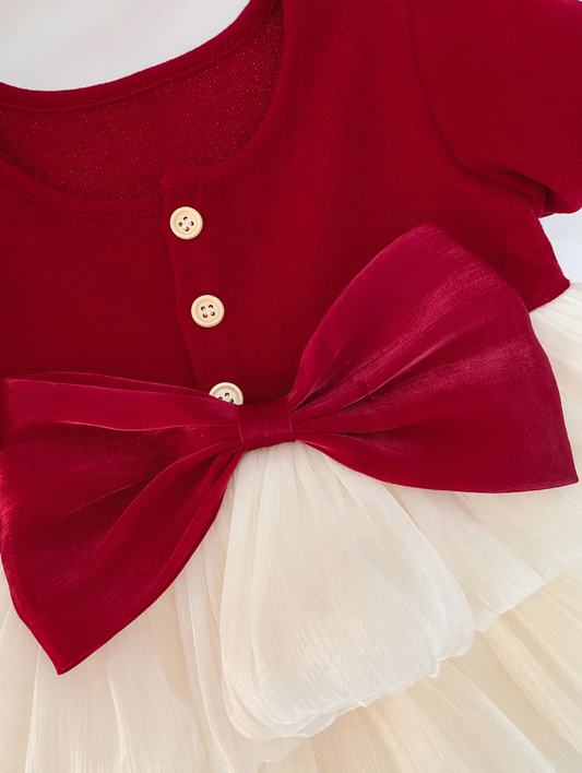Scarlet Puff Red Princess Dress