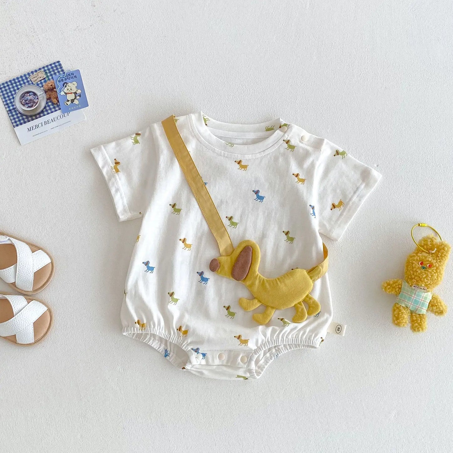 Cute Dog Theme Romper for Babies