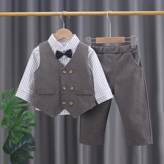 Stylish 3-Piece Baby Boys’ Suit