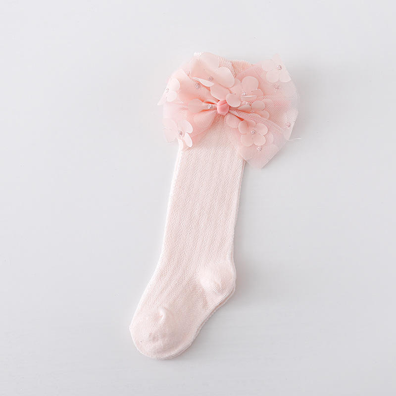 Baby Pink Knee-High Party Socks