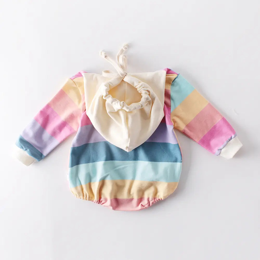 Joyful Comfort with Our Newborn Rainbow Romper