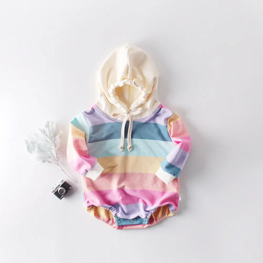 Joyful Comfort with Our Newborn Rainbow Romper