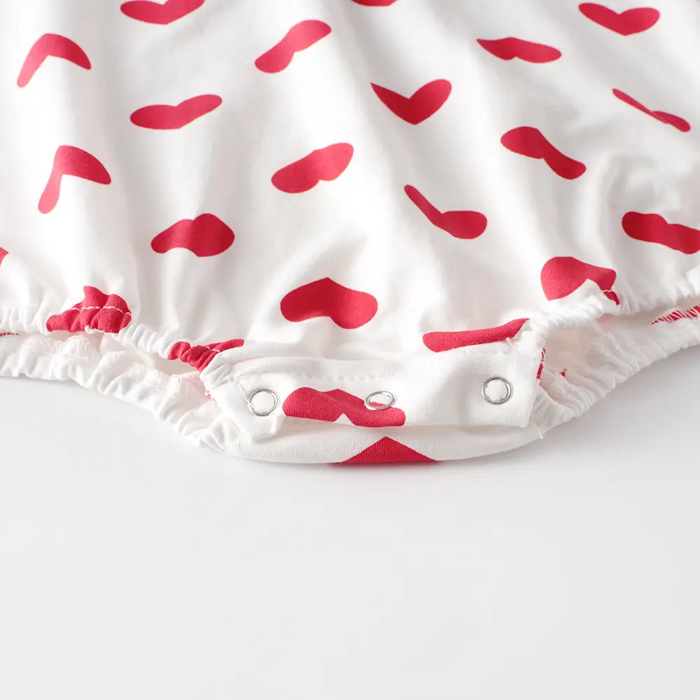 Winter Baby Girl Romper with Headband– Love themed