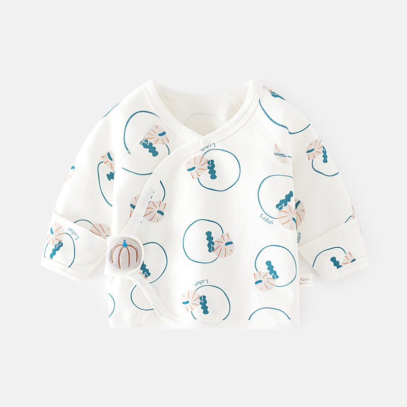 Elevate Your Baby's Style with Our Newborn Pure Cotton Top - Pumpkin