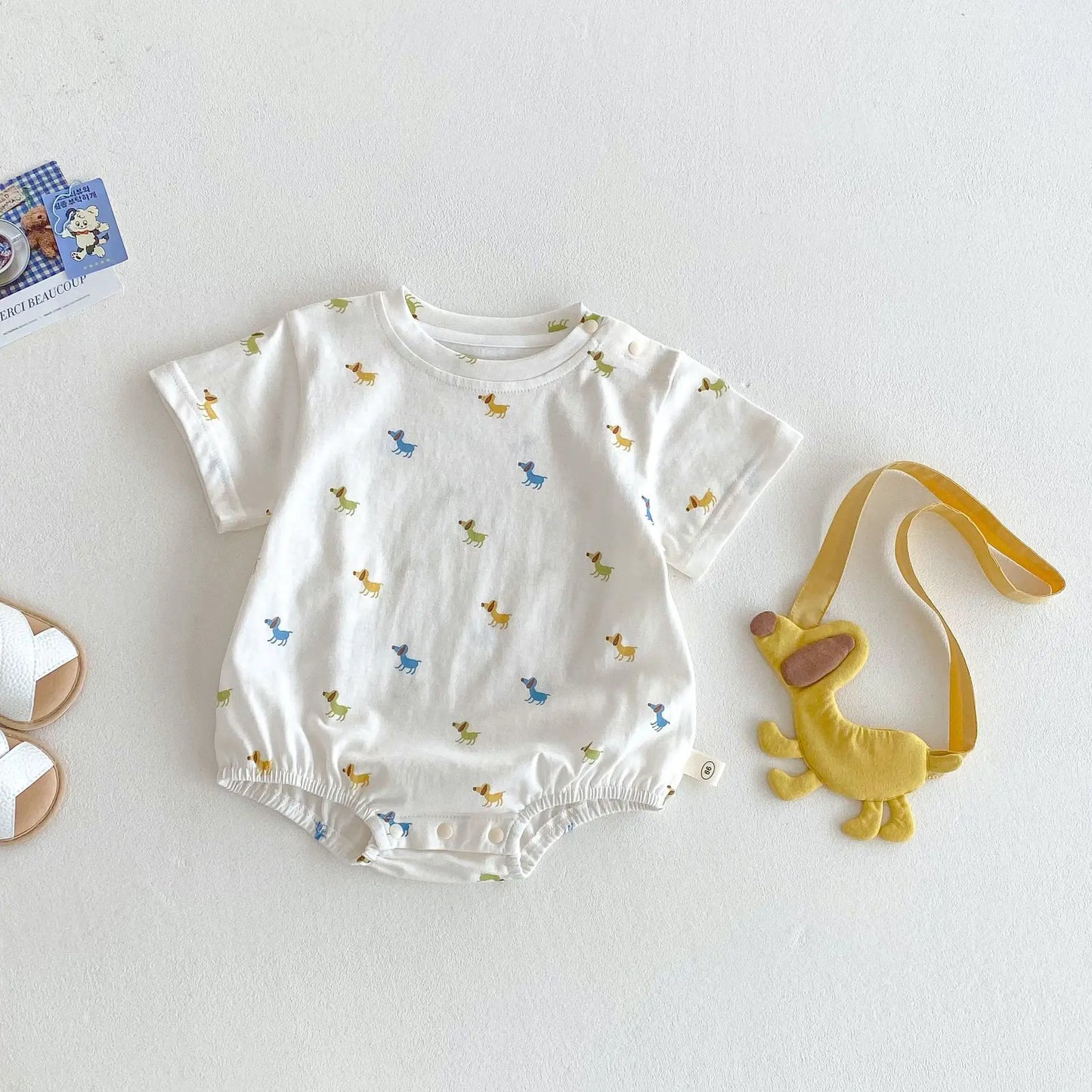 Cute Dog Theme Romper for Babies