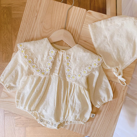 Little Daisy - Premium Baby Girl Romper with cap