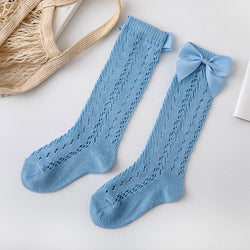 Couture Socks for Princess - Blossom Bows in Blue
