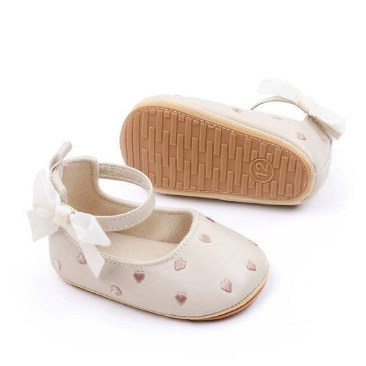 Baby Girl Princess Shoes with Velvet Bow