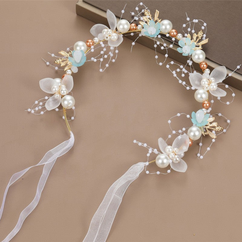 Flower Tiara Hairbands - Pearls of Ocean