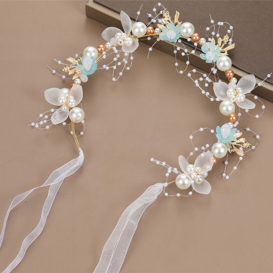 Flower Tiara Hairbands - Pearls of Ocean