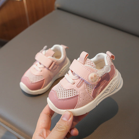 Anti Slip First Walk Toddler Sneakers - Pink