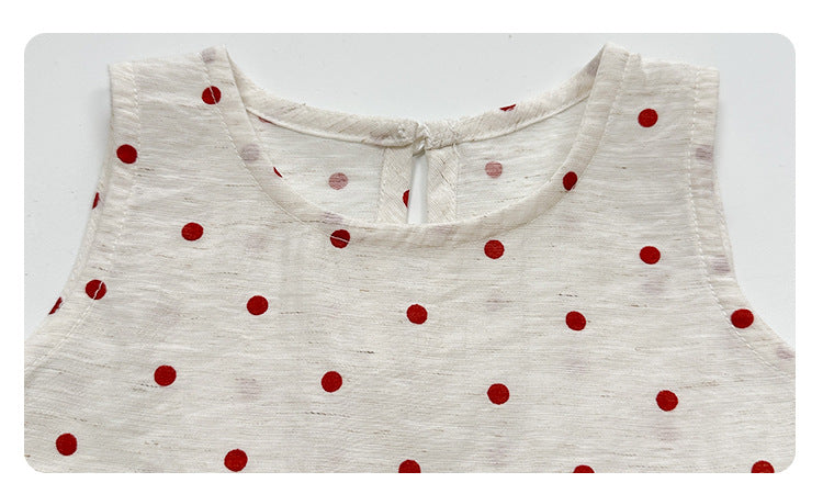 Ruby's Polka Dot Girls Top & Shorts Set