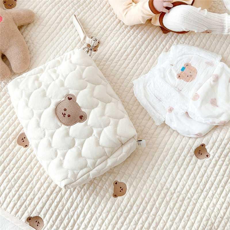 Quilted Toiletry Essentials Kit - Hearts