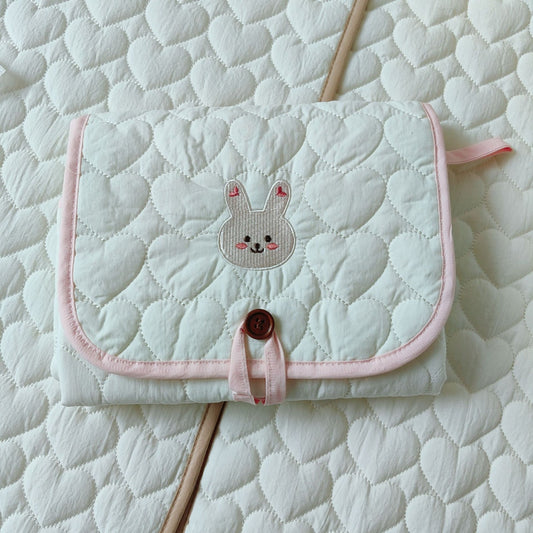 Foldable Travel-Friendly Baby Diaper Mat – Bunny