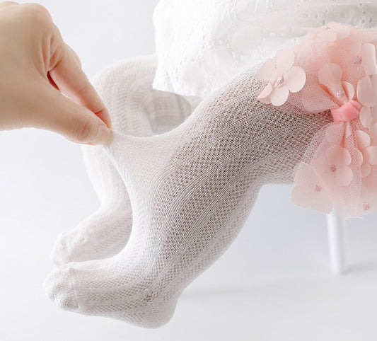 Baby Pink Knee-High Party Socks
