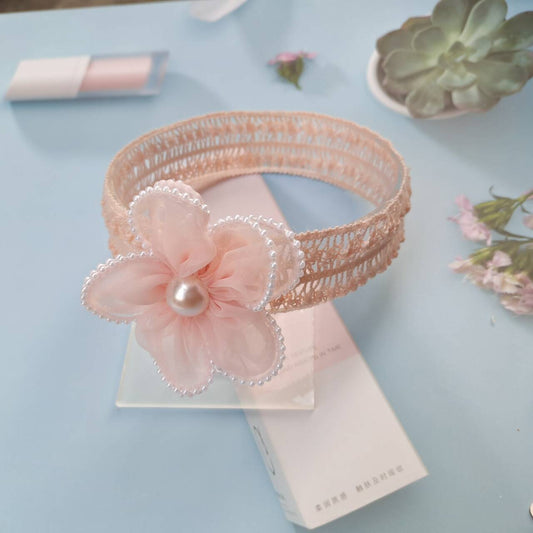 Cute Princess Lace Hair Bands with pearls