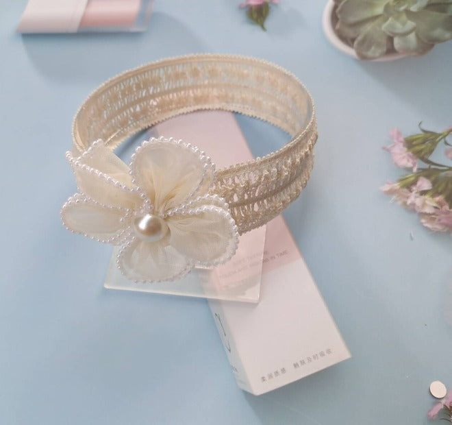 Cute Princess Lace Hair Bands with pearls