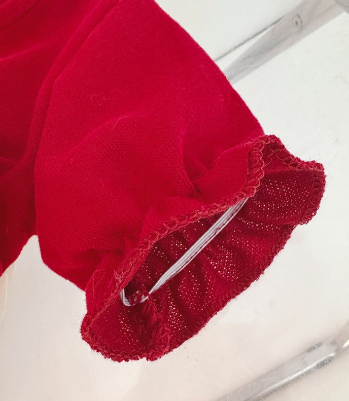 Scarlet Puff Red Princess Dress