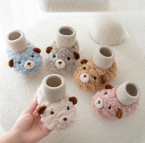 Lamb Fleece Baby Socks Shoes for Winters – Non-Slip & Cozy
