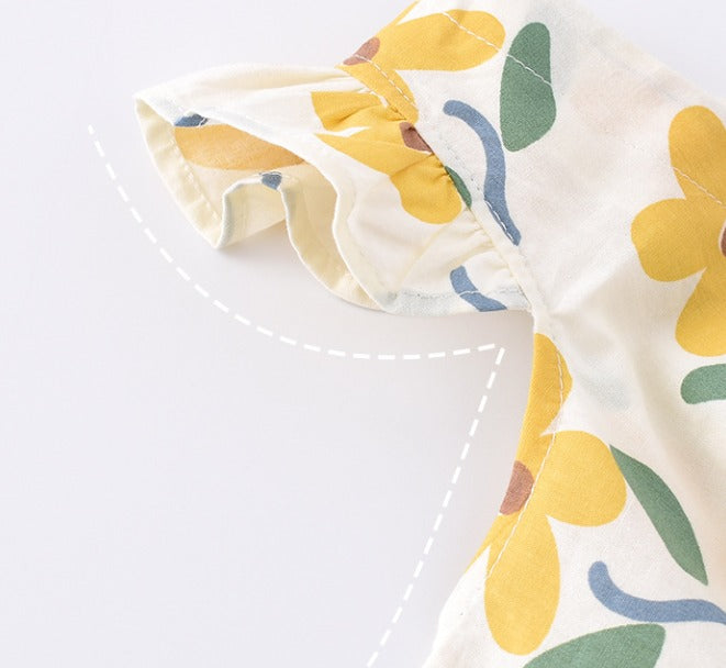 Sunny Bloom Pure Cotton Floral Dress
