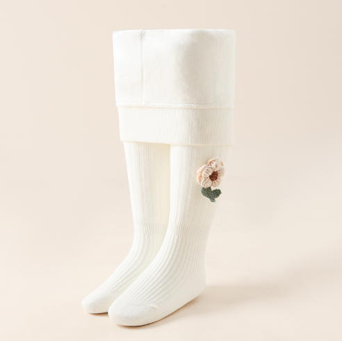 Winter Stockings for Girls - White