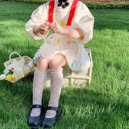 Delicate Knee High Net Socks for Your Little Princess