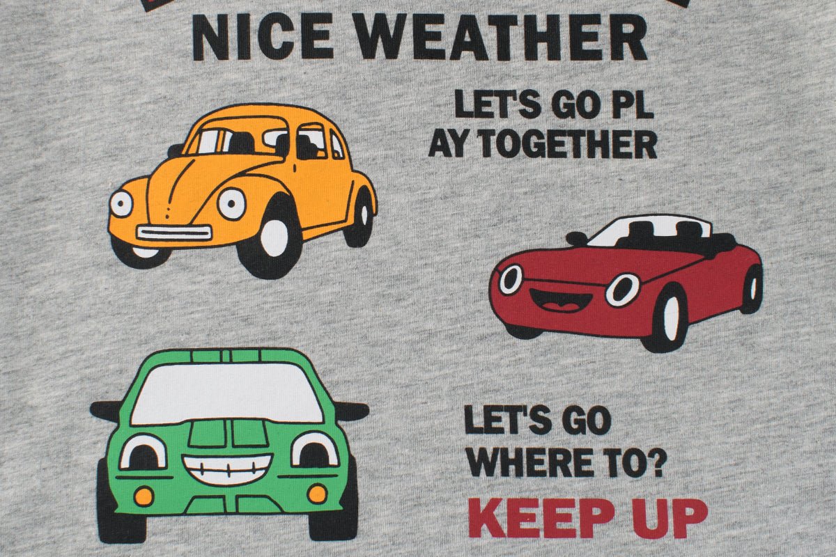 Boys Short Sleeve T Shirt: Cartoon Cars Fun and Comfort - Crazy Toes ®