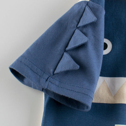 Dinosaur Pattern Boys Summer T-shirts: Unleash the Adventure! - Crazy Toes ®