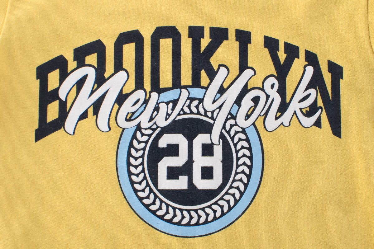 Printed Unisex T-Shirt for kids - Brooklyn Fashion - Crazy Toes ®