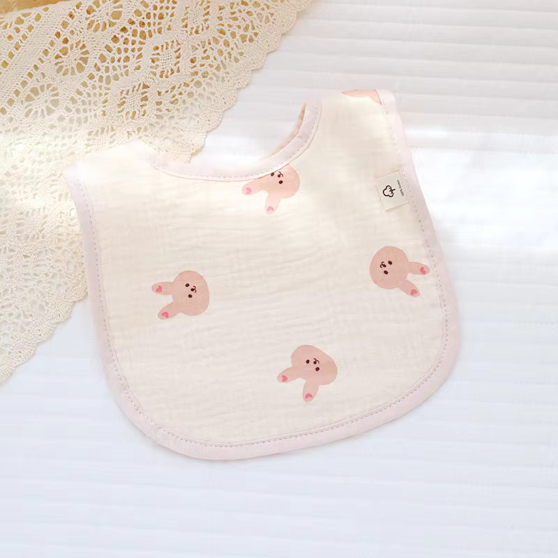 Soft Touch Muslin Baby Bib - 6 Layer Cotton, RashFree