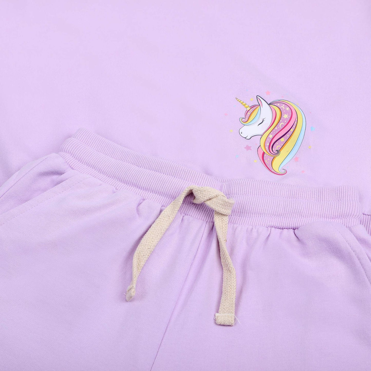 Girls Co-Ord Set Liliac - Unicorn