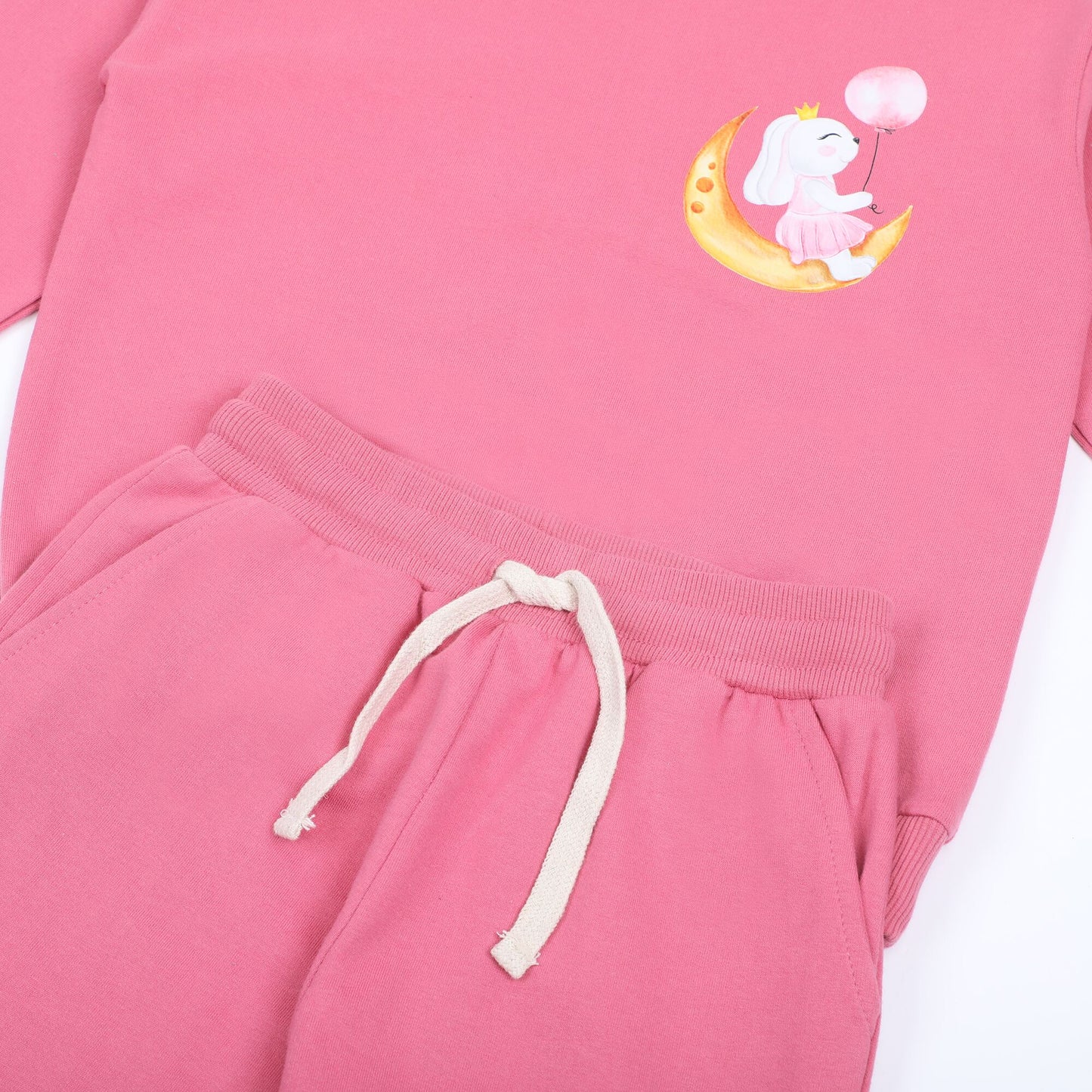 Girls Co-Ord Set Pink - Over the Moon