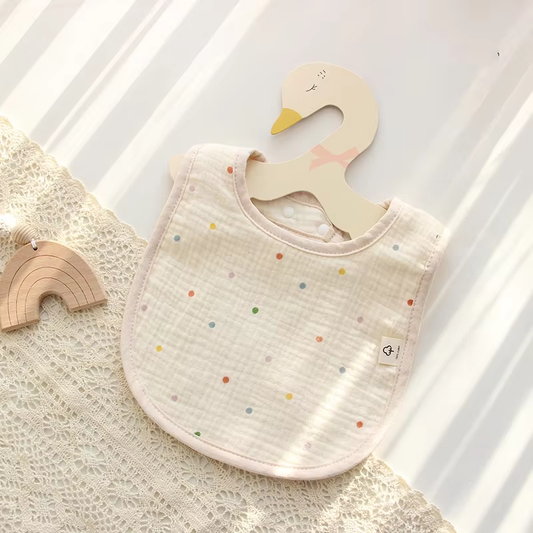 Soft Touch Muslin Baby Bib - 6 Layer Cotton, RashFree