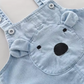 Pure Cotton Teddy Dungaree Set for boys