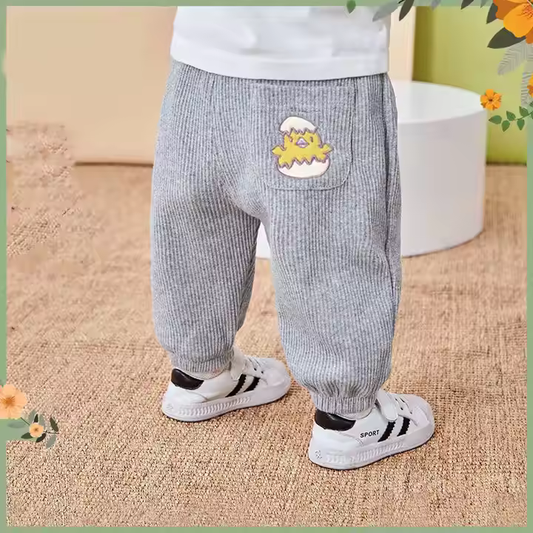 Corduroy Baby Pants – Grey Chic