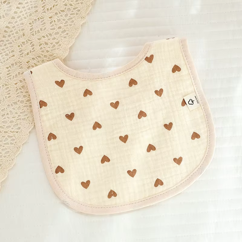 Soft Touch Muslin Baby Bib - 6 Layer Cotton, RashFree