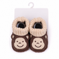 Bear Knit Infant Booties