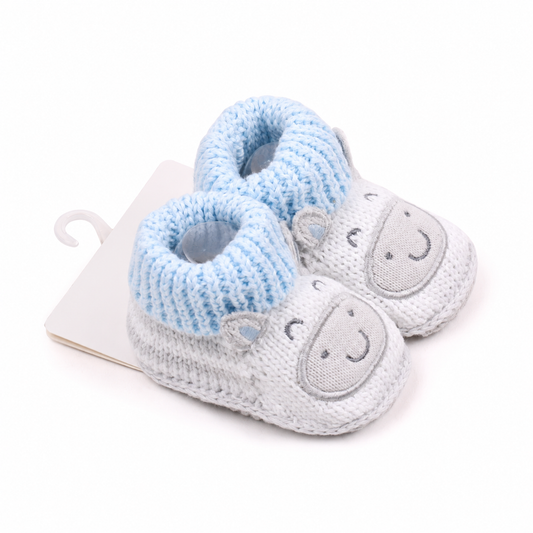 Milky Moo Knit Baby Booties