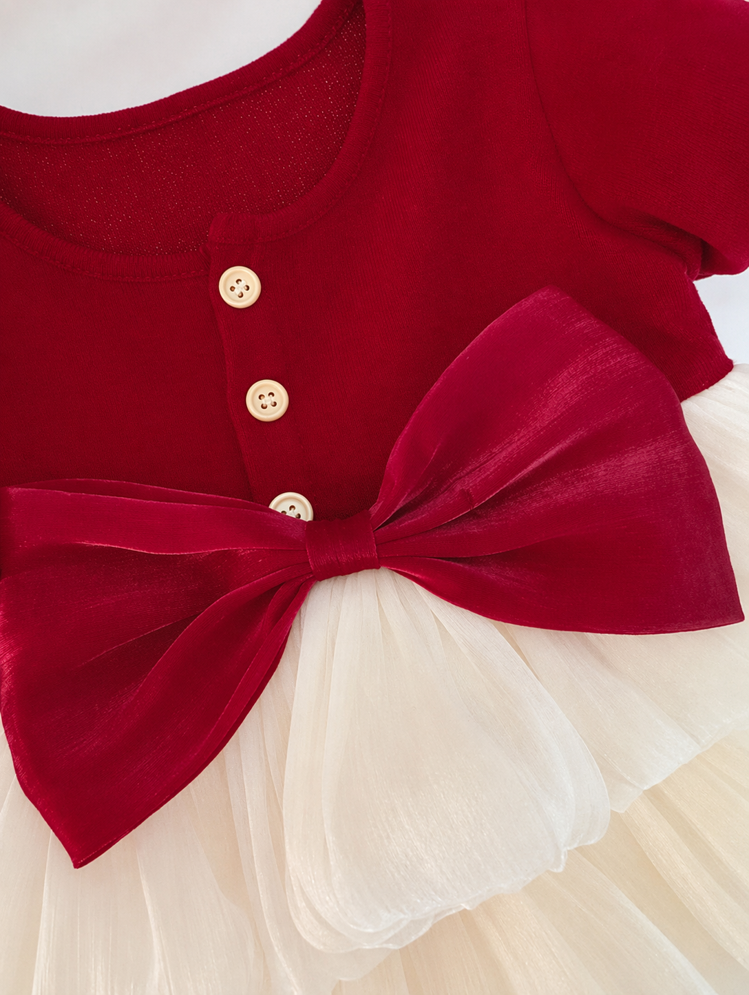 Scarlet Puff Red Princess Dress