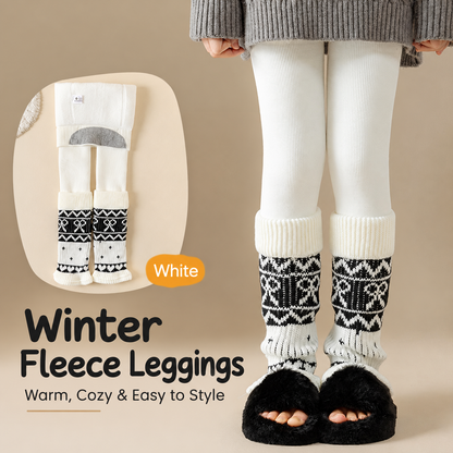 Extremely Warm and Cozy Nordic Fur-Lined Winter Leggings